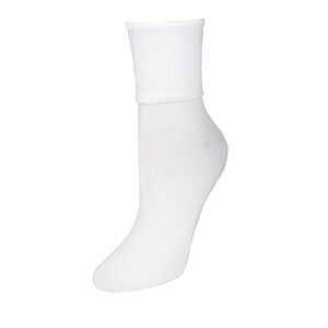 Jefferies Socks Women's Plus Size Cotton Turn Cuff Sock